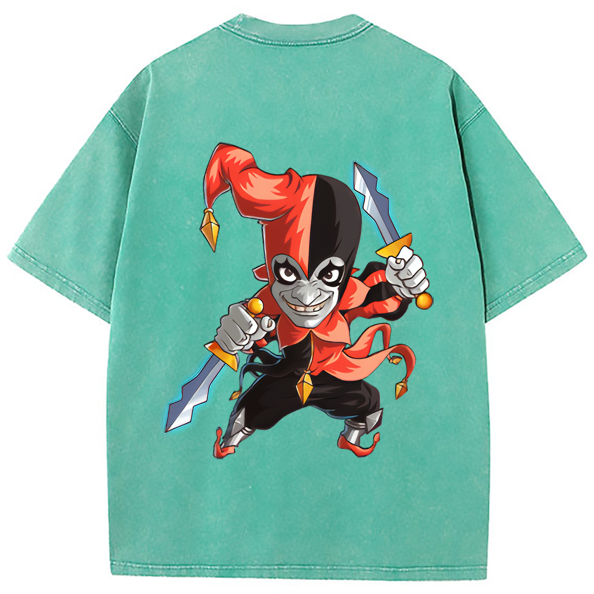 （画像用） リーグ・オブ・レジェンド League of Legends LOL 綿100% ヴィンテージ風 半袖Tシャツ（背面プリント）